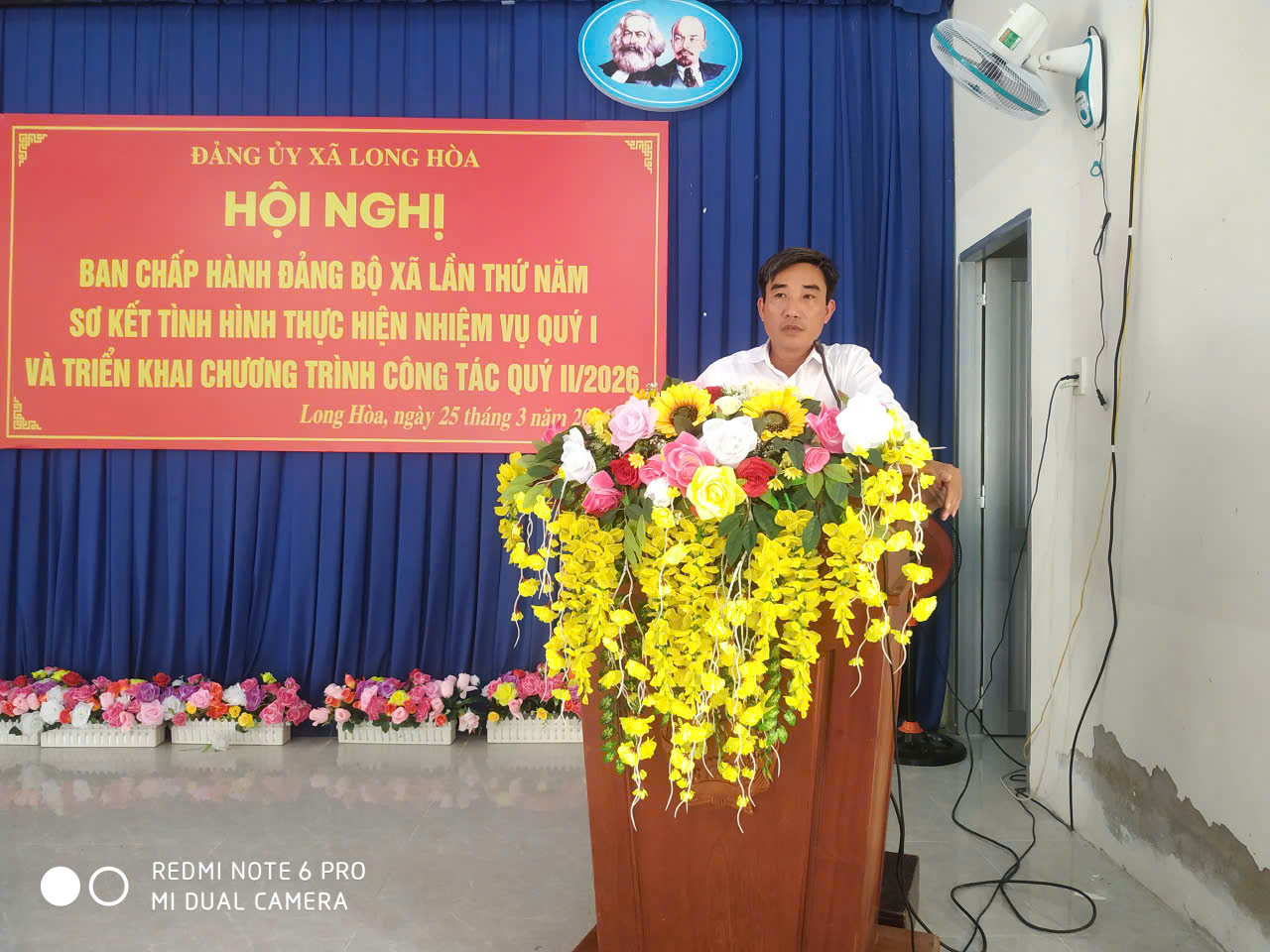 Đảng ủy xã Long Hòa tổ chức Sơ kết tình hình thực hiện nhiệm vụ quý I/2026
và chương trình công tác quý II/2026
